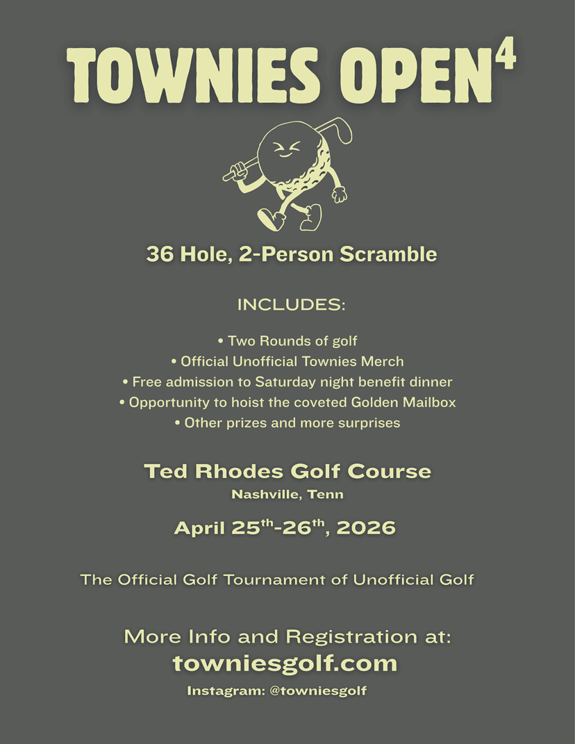 Townies Open - 2026 Registration